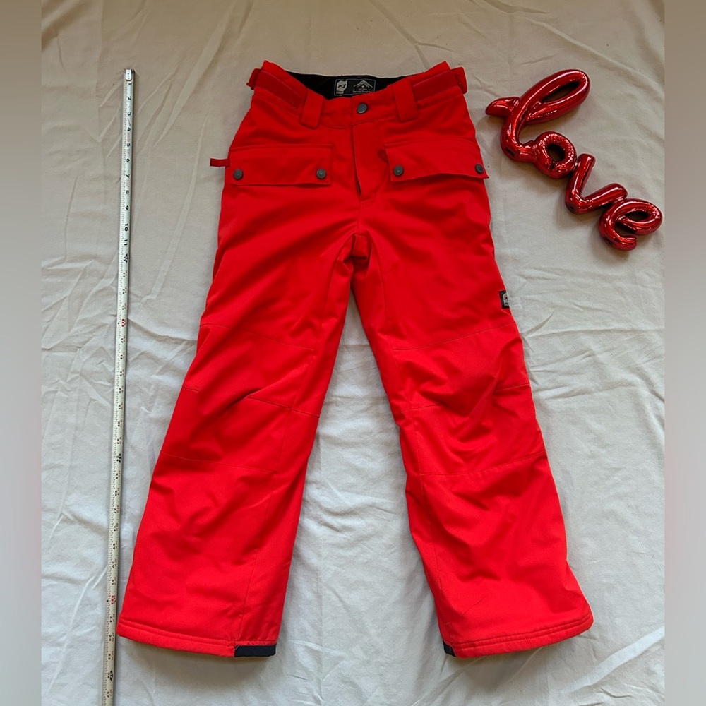 Orage red/orange snow pants. Boy’s small/8.